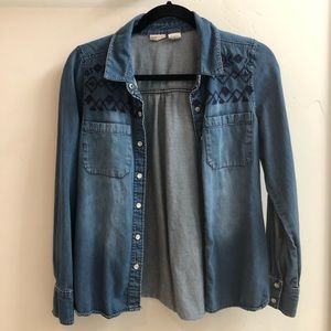 Denim button down shirt